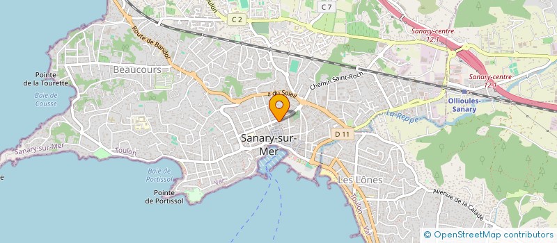 localisation de l'entreprise ARJUPA à SANARY-SUR-MER