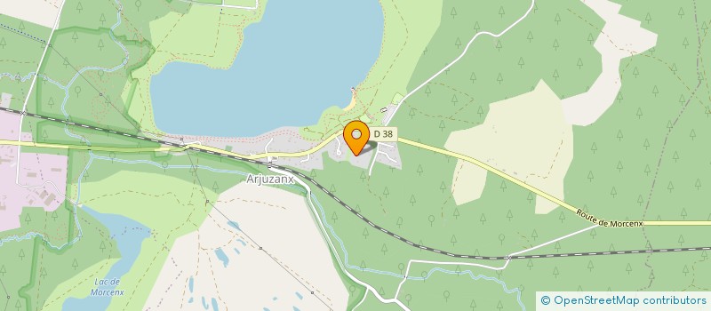 localisation de l'entreprise ARJUZANX LOISIRS NAUTIQUES  MORCENX-LA-NOUVELLE