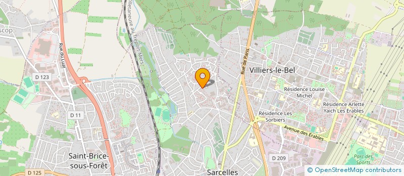 localisation de l'entreprise ARK à SARCELLES