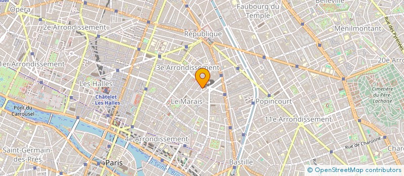 localisation de l'entreprise ARK ATELIER RECHER CREAT ARTIST  PARIS