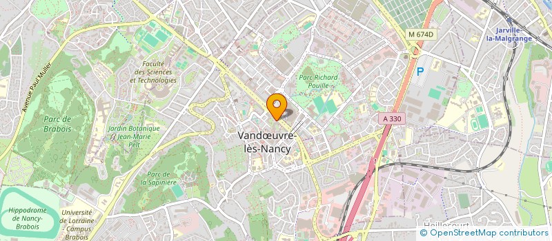 localisation de l'entreprise ARK EN CIEL  VANDUVRE-LES-NANCY