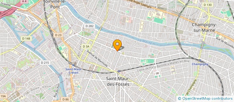 localisation de l'entreprise ARK ET TYPE 75 à SAINT-MAUR-DES-FOSSES