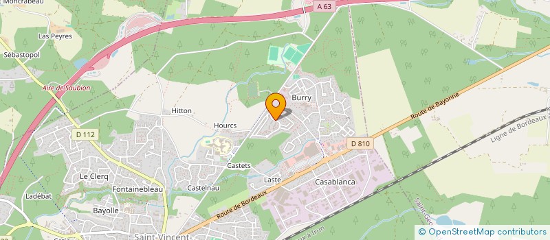 localisation de l'entreprise ARK ET TYPE à SAINT-VINCENT-DE-TYROSSE