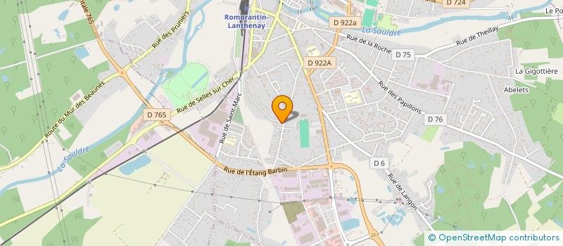 localisation de l'entreprise ARK RAVALEMENT à ROMORANTIN-LANTHENAY
