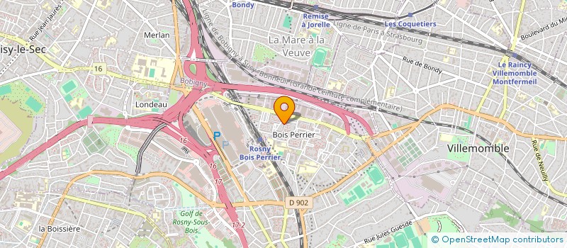 localisation de l'entreprise ARK'S MANAGEMENT à ROSNY-SOUS-BOIS