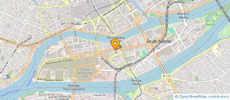 localisation de l'entreprise ARK TRANSPORT à NANTES