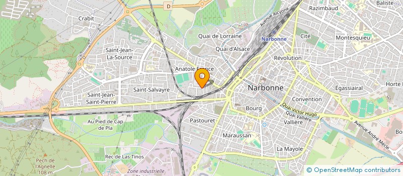 localisation de l'entreprise ARKA  NARBONNE