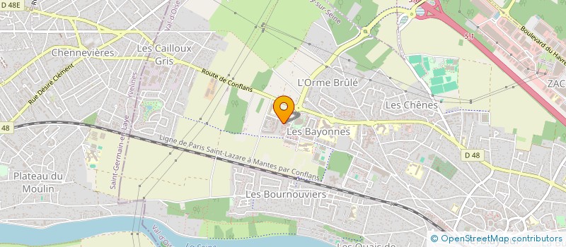 localisation de l'entreprise ARKA  HERBLAY-SUR-SEINE