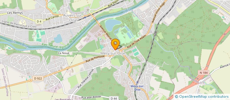 localisation de l'entreprise ARKA-BAT  MERY-SUR-OISE