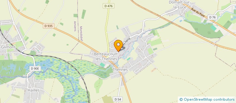 localisation de l'entreprise ARKA CONCEPT  BERTEAUCOURT-LES-THENNES