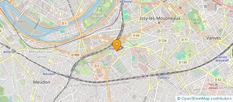 localisation de l'entreprise ARKA VENDING à ISSY LES MOULINEAUX