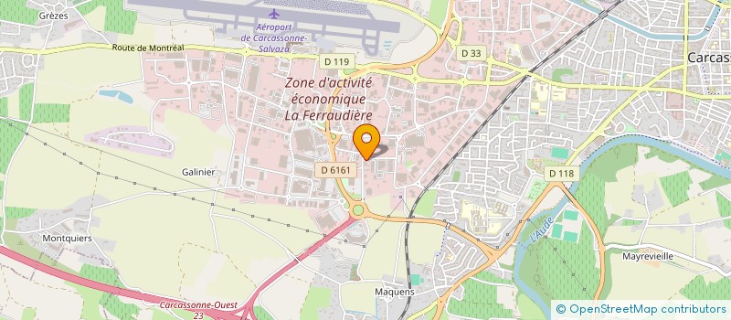 localisation de l'entreprise ARKAD à CARCASSONNE