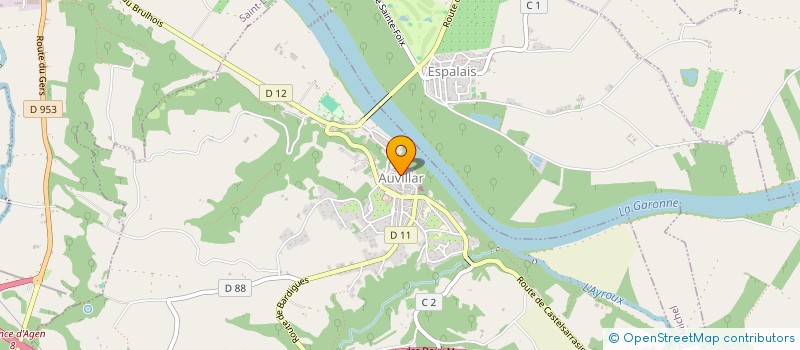 localisation de l'entreprise ARKAD, CENTRE D'ART CONTEMPORAIN ASSOCIATIF  AUVILLAR