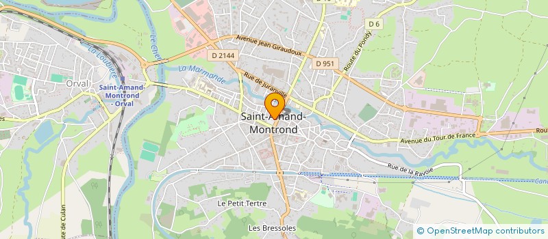 localisation de l'entreprise ARKAD MAISONS BOIS  SAINT-AMAND-MONTROND