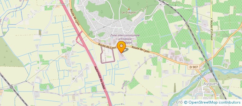 localisation de l'entreprise ARKADE  PIOLENC