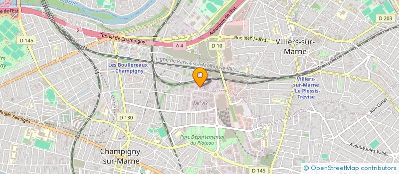 localisation de l'entreprise ARKADI-A à CHAMPIGNY-SUR-MARNE
