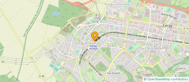 localisation de l'entreprise ARKADIA NETSYSTEMS à CERGY