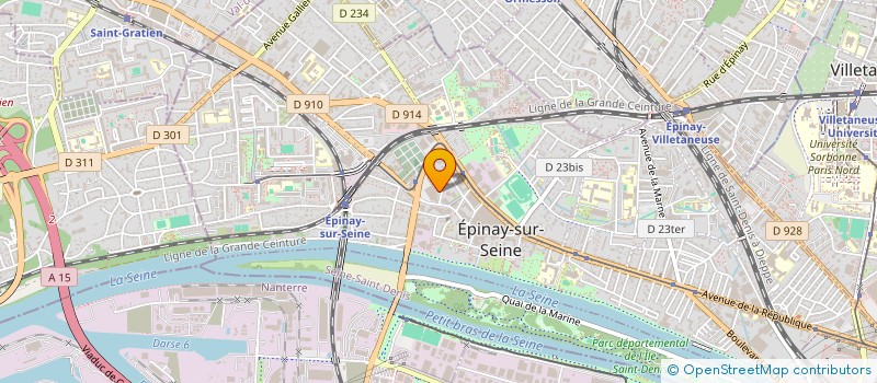 localisation de l'entreprise ARKADO à EPINAY-SUR-SEINE