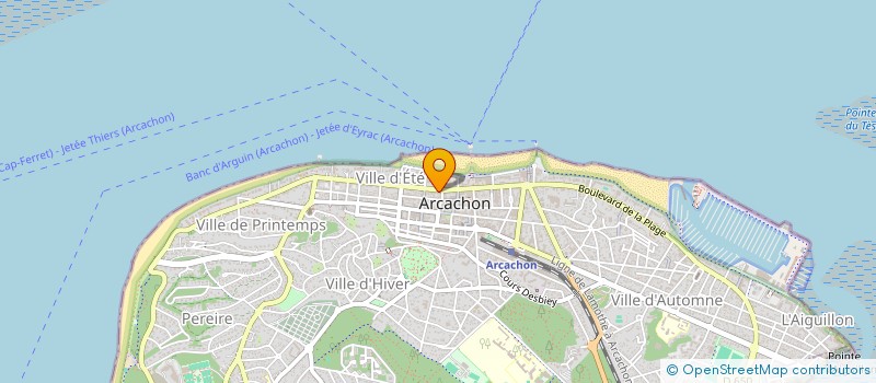 localisation de l'entreprise ARKADO  ARCACHON