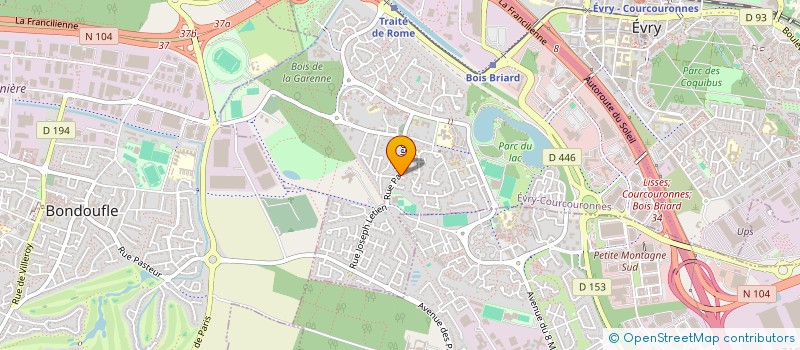 localisation de l'entreprise ARKAENE  EVRY-COURCOURONNES