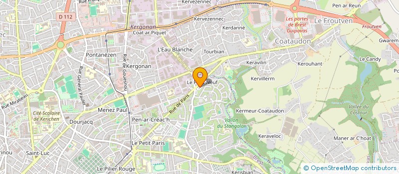 localisation de l'entreprise ARKAL à BREST