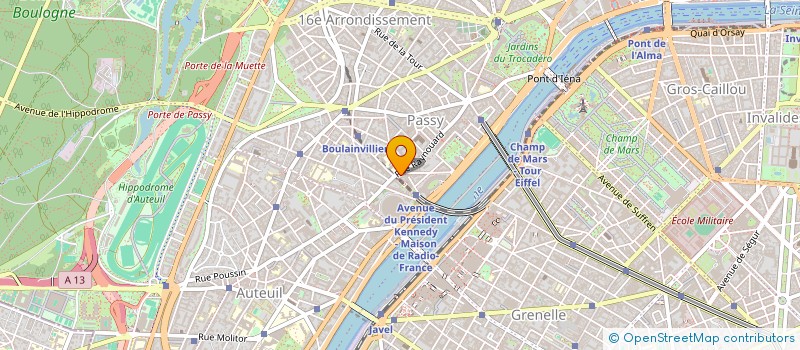 localisation de l'entreprise ARKANCE FINANCE à BOULOGNE-BILLANCOURT