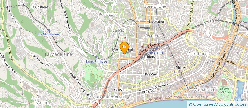 localisation de l'entreprise ARKANCE SARL à NICE