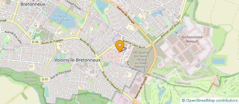 localisation de l'entreprise ARKANCE SYSTEMS FRANCE à VOISINS-LE-BRETONNEUX
