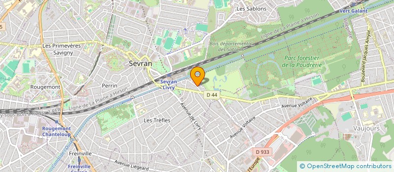 localisation de l'entreprise ARKANE GROUPE à SEVRAN
