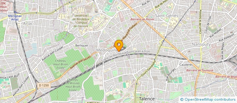 localisation de l'entreprise ARKANE POKER  TALENCE