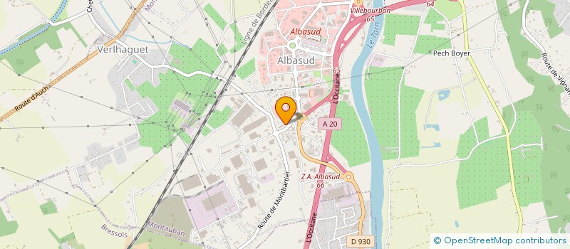 localisation de l'entreprise ARKANGE REPRO ET SOLUTION DOCUMENTAIRE  MONTAUBAN