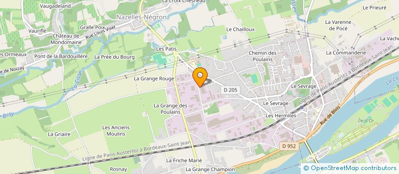 localisation de l'entreprise ARKANIA INGENIERIE à NAZELLES-NEGRON