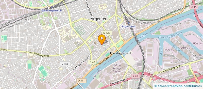 localisation de l'entreprise ARKANTOS  ARGENTEUIL