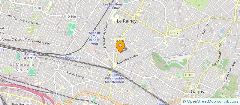 localisation de l'entreprise ARKANUM & ASSOCIES  LE RAINCY