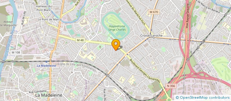 localisation de l'entreprise ARKATLAS à MARCQ-EN-BARŒUL