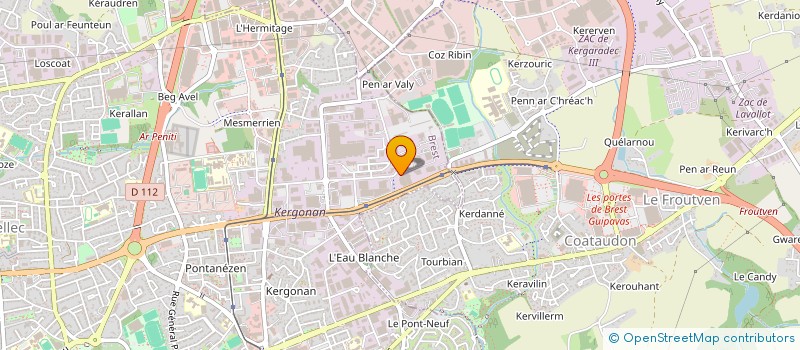 localisation de l'entreprise ARKEA ASSISTANCE  BREST