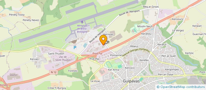 localisation de l'entreprise ARKEA FINANCEMENTS & SERVICES à GUIPAVAS
