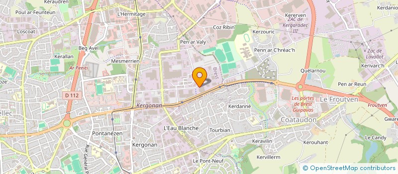 localisation de l'entreprise ARKEA SECURITE  BREST