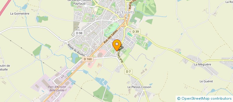 localisation de l'entreprise ARKEDIS  ESSARTS-EN-BOCAGE