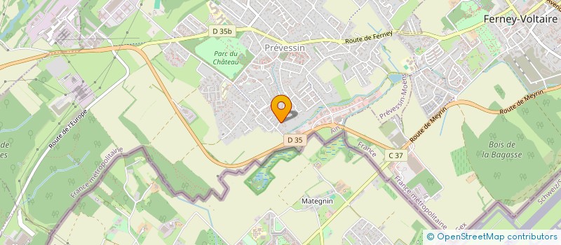 localisation de l'entreprise ARKEMMA  PREVESSIN-MOENS