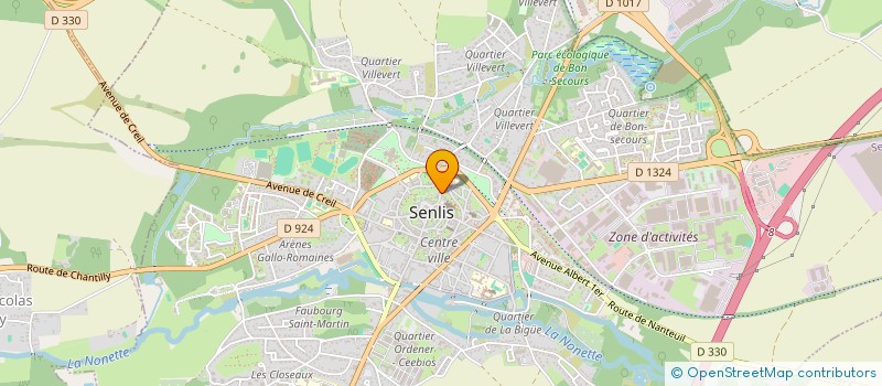 localisation de l'entreprise ARKENA  SENLIS