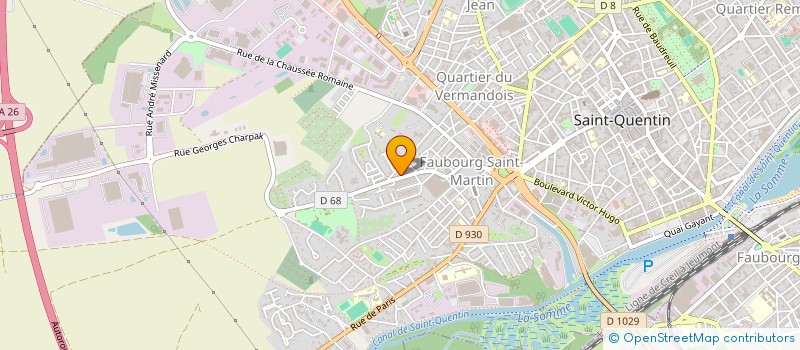 localisation de l'entreprise ARKENSTEEL à SAINT-QUENTIN