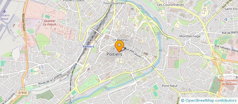 localisation de l'entreprise ARKENSTORE à POITIERS