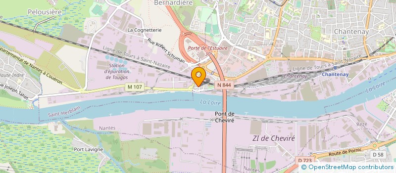 localisation de l'entreprise ARKEOS L'ESPRIT MATIERES à NANTES