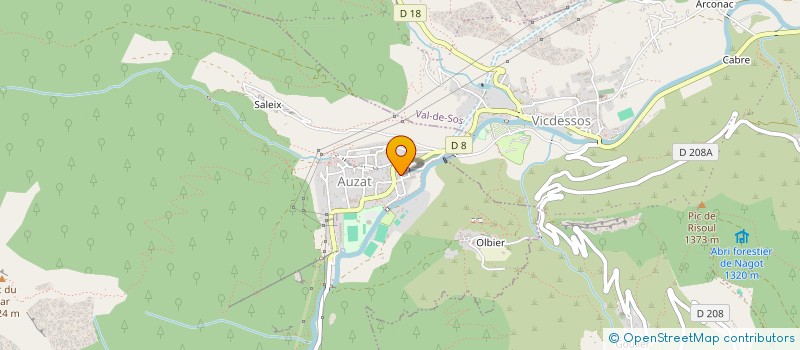 localisation de l'entreprise ARKEOTIM à AUZAT