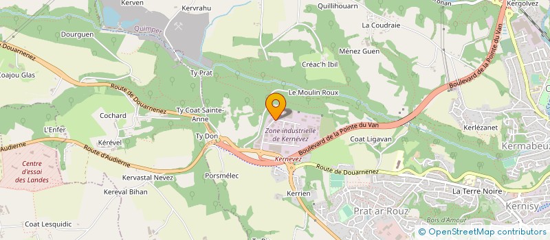 localisation de l'entreprise ARKESIA à QUIMPER