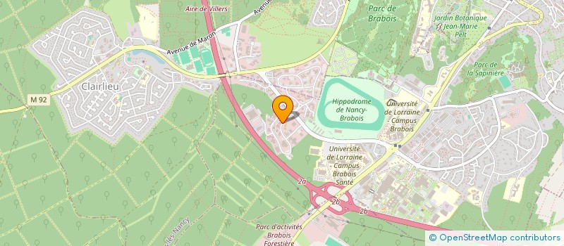 localisation de l'entreprise ARKETEAM  VANDUVRE-LES-NANCY