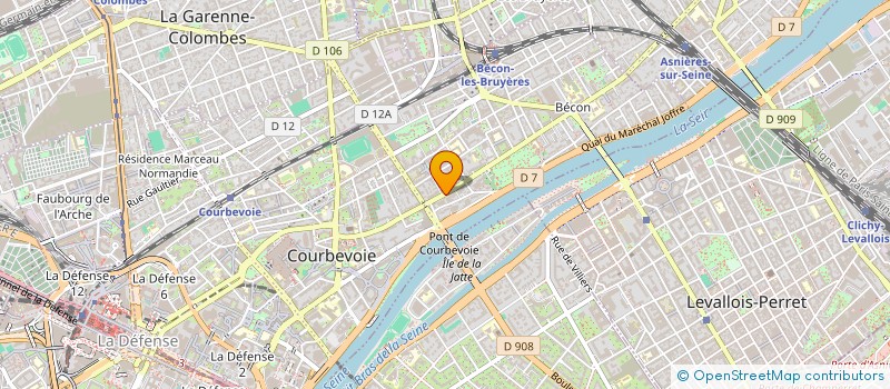 localisation de l'entreprise ARKETIPE à COURBEVOIE