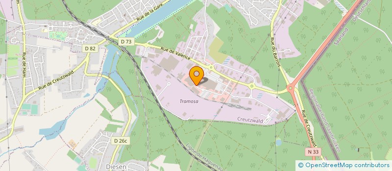 localisation de l'entreprise ARKETIPO FRANCE  CREUTZWALD