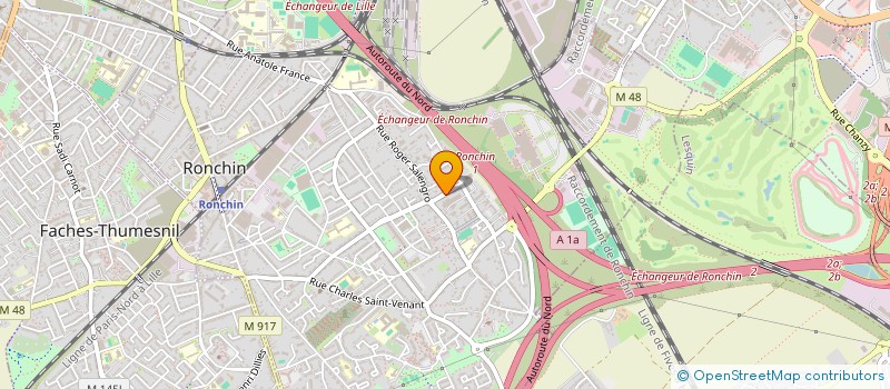 localisation de l'entreprise ARKHAM  RONCHIN
